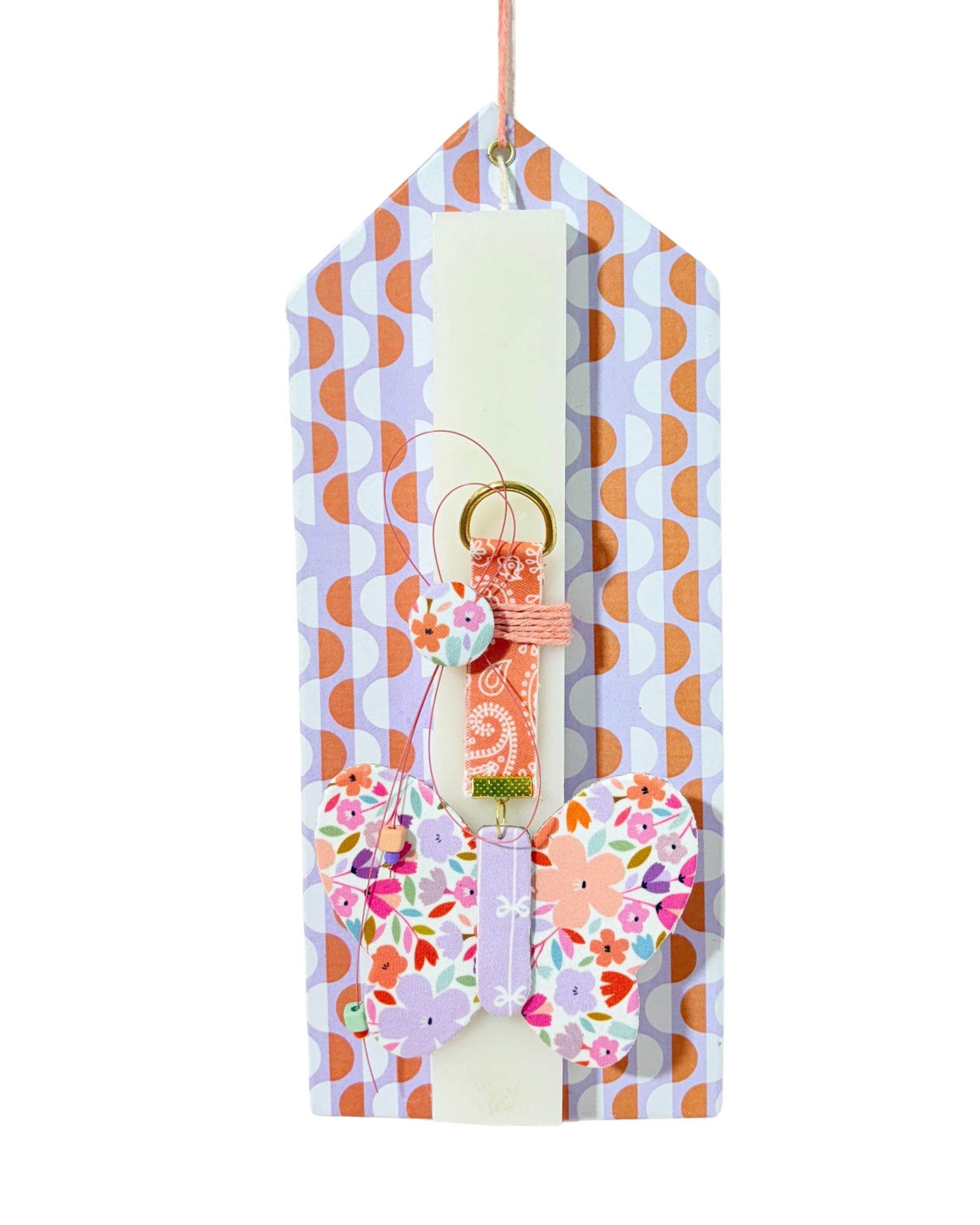 Πασχαλινή λαμπάδα πεταλούδα