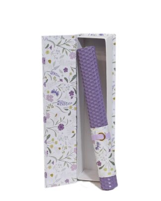 Λαμπάδα απο κηρηθρα με χειροποίητο κουτί